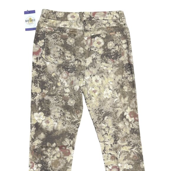 Chicos 0.5 So Slimming Girlfriend Ankle Jeans Floral Nonnacore Soft Girl Small - Picture 13 of 15